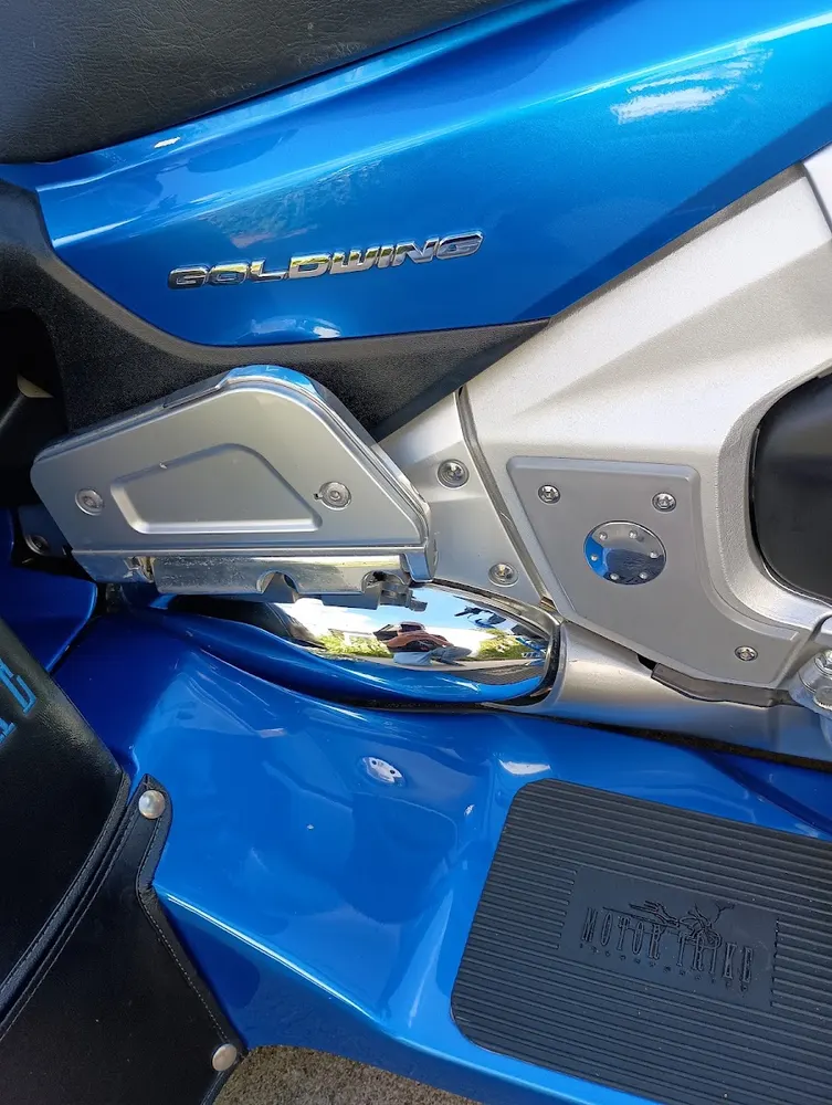 Blue Honda Goldwing trike photographed by Bruce Wade in his Google review
